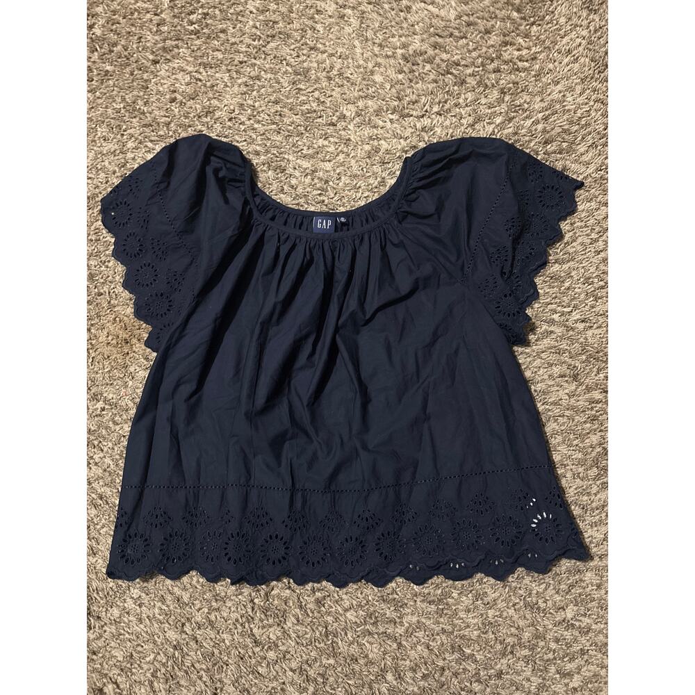 Gap Eyelet 100% Cotton Blouse XL